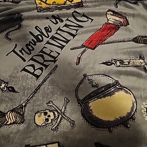 Disney Hocus Pocus Sanderson Sisters Soft Throw Blanket Grey 50x70 Halloween